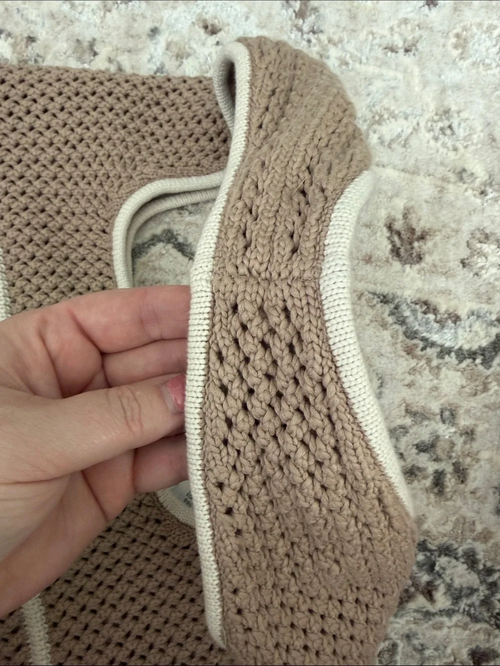 Lululemon Brown Knit Tote Bag
